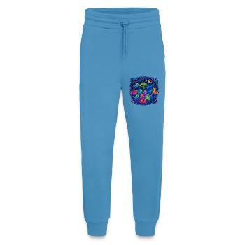 Neon Monster Familie und Freunde - Jogginghose - made by SPREAD -  Sol Blue - Vorne