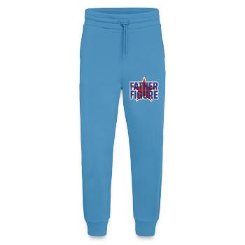 Father Figure Star Retro Logo - Jogging Pants - made by SPREAD  -  Sol Blue - Front