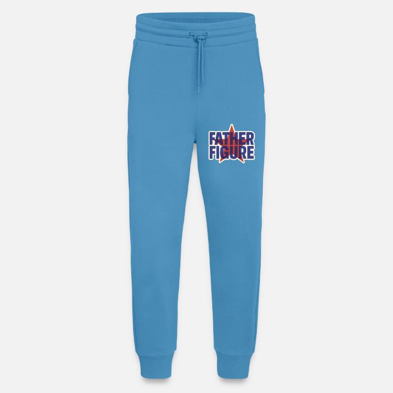 Father Figure Star Retro Logo - Jogging Pants - made by SPREAD  -  Sol Blue