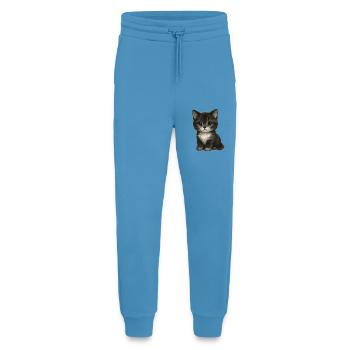 Cute kitten in cute drawing - Jogging Pants - made by SPREAD  -  Sol Blue - Front