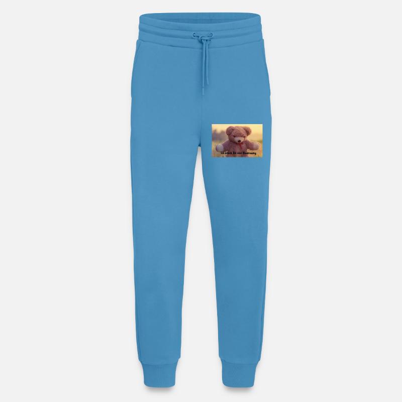 Teddy Bear Hug Print - Jogging Pants - made by SPREAD  -  Sol Blue