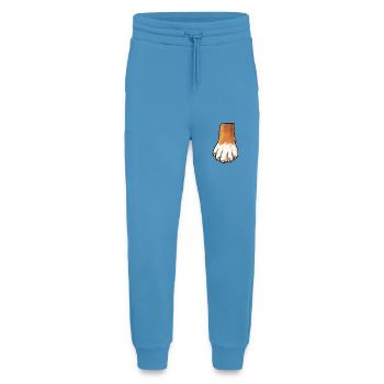Brown White Dog Paw Design - Jogging Pants - made by SPREAD  -  Sol Blue - Front