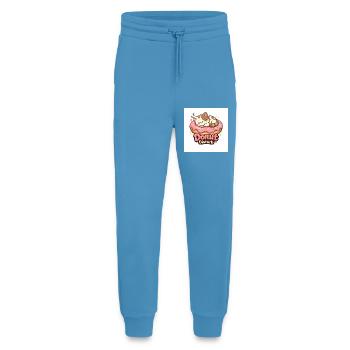 Donut Disturb – Süße Katze im Donut - Jogginghose - made by SPREAD -  Sol Blue - Vorne