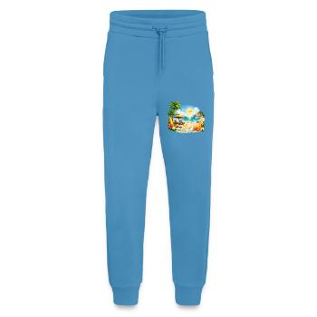 Summer Vibes Tropical Beach Sunset Design - Jogginghose - made by SPREAD -  Sol Blue - Vorne