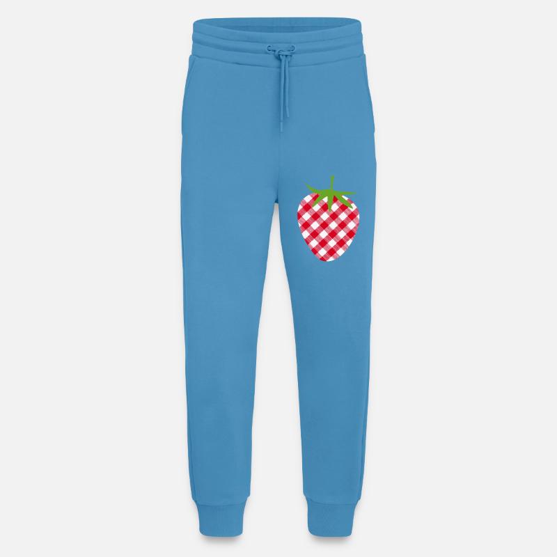 Erdbeere Muttertag kariert Frucht Obst Karo süß - Jogginghose - made by SPREAD -  Sol Blue