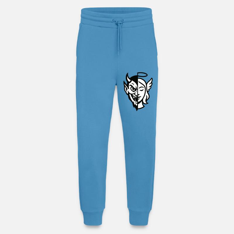 Split Face Dämon Engel - Jogginghose - made by SPREAD -  Sol Blue