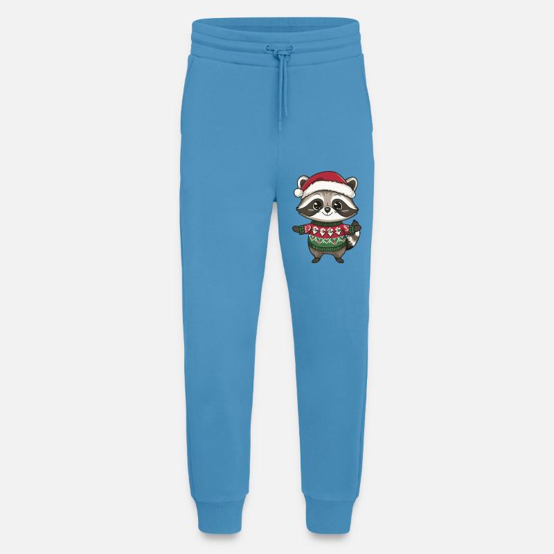 Waschbär Weihnachten - Jogginghose - made by SPREAD - Sol Blue