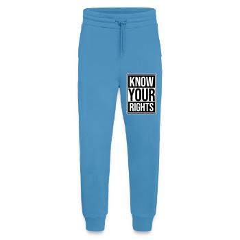 Know Your Rights Activism Justice Freedom - Jogging Pants - made by SPREAD  -  Sol Blue - Front