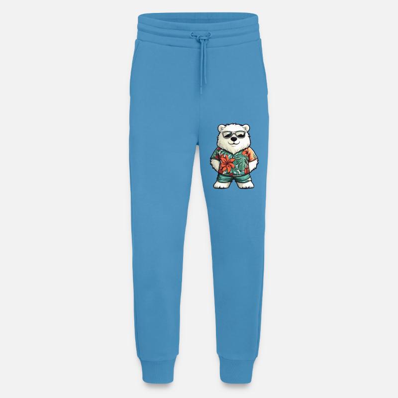 Polar Bear Comic Vacation - Jogging Pants - made by SPREAD  -  Sol Blue