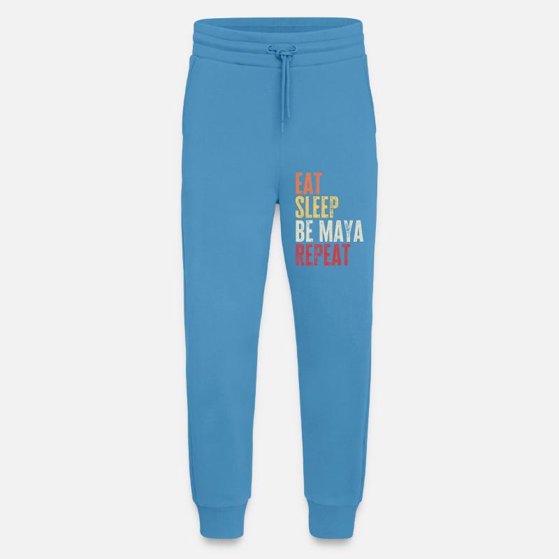 Iss, schlaf, sei Maya, wiederhole Retro-Name - Jogginghose - made by SPREAD -  Sol Blue