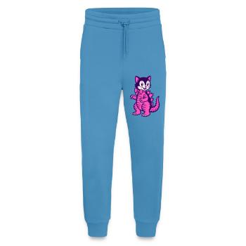 Chat monstre - Pantalon de jogging bio décontracté fabriqué en UE -  Sol Blue - Devant