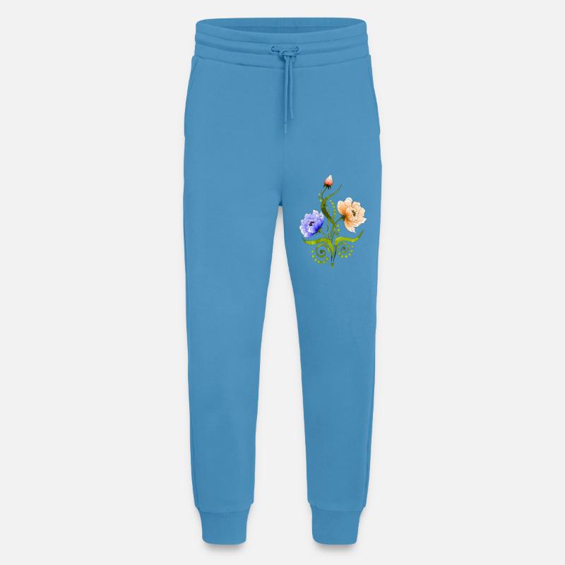 Blumen - Jogginghose - made by SPREAD -  Sol Blue