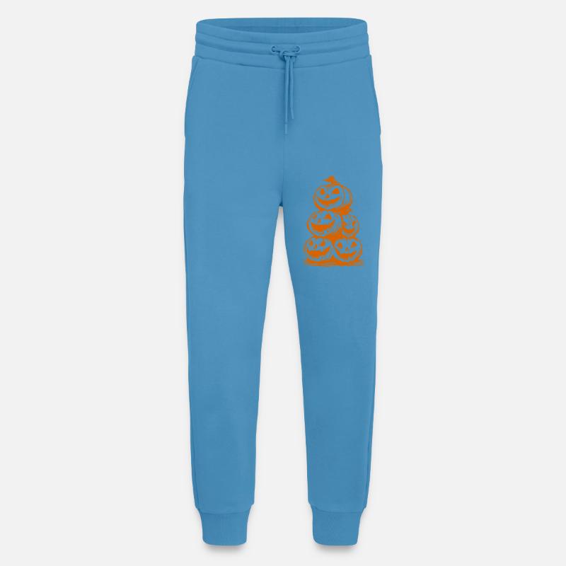 Halloween Pumpkins – Stack of Scary Faces - Jogging Pants - made by SPREAD  -  Sol Blue