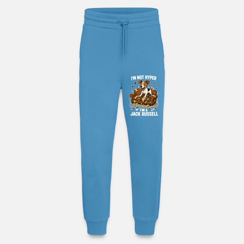 Jack Russell Terrier : Drôle d’Hyperactivité Drôle - Pantalon de jogging bio décontracté fabriqué en UE -  Sol Blue