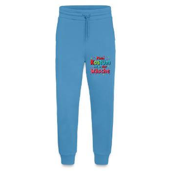 Mein Kostüm ist in der Wäsche Karneval Fasching - Jogginghose - made by SPREAD -  Sol Blue - Vorne