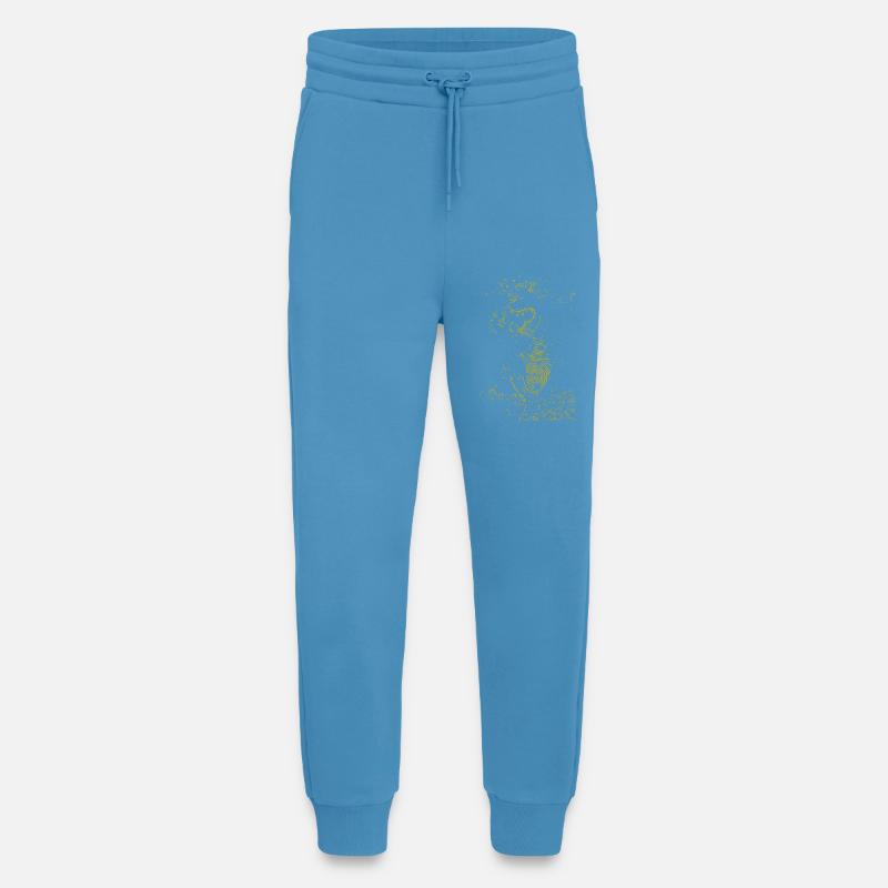 Goldenes Ammoniten-Muster - Jogginghose - made by SPREAD -  Sol Blue