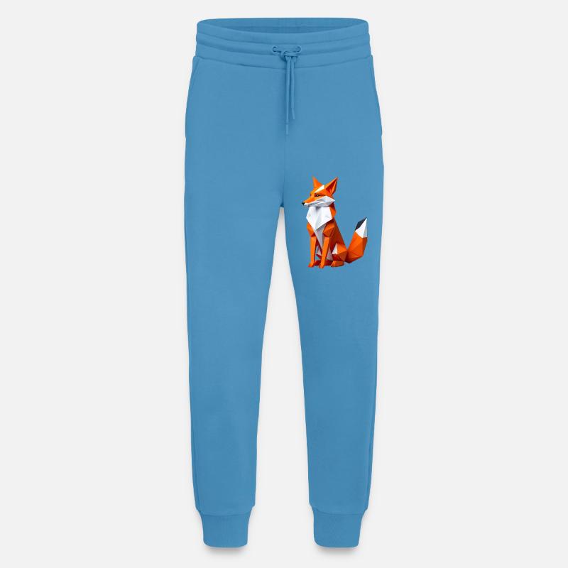 Geometric Polygon Fox - Jogging Pants - made by SPREAD  -  Sol Blue