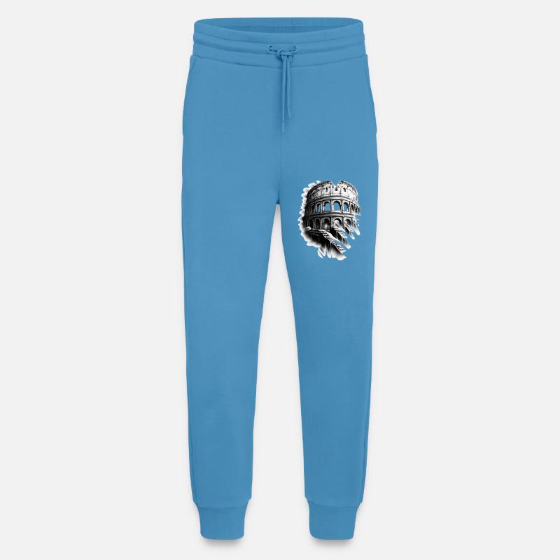 Graviertes Kolosseum und spektrale Treppe - Jogginghose - made by SPREAD -  Sol Blue