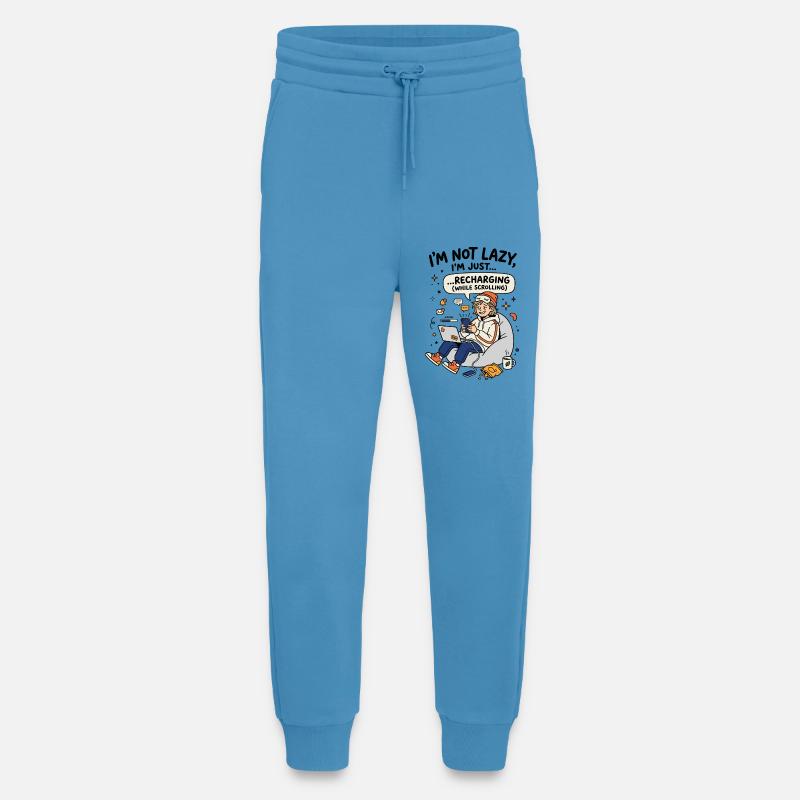 Recharging while scrolling Gen Z - Jogginghose - made by SPREAD -  Sol Blue