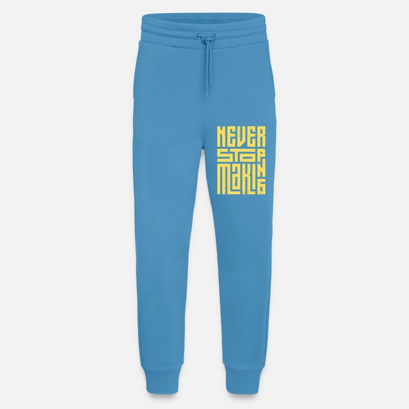 Never Stop Making - Jogging Pants - made by SPREAD  -  Sol Blue