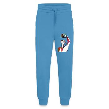 Profil d’un joueur de football nautique - Pantalon de jogging bio décontracté fabriqué en UE -  Sol Blue - Devant