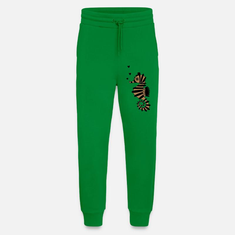 Sea Paws with Hearts - Jogging Pants - made by SPREAD - City Green