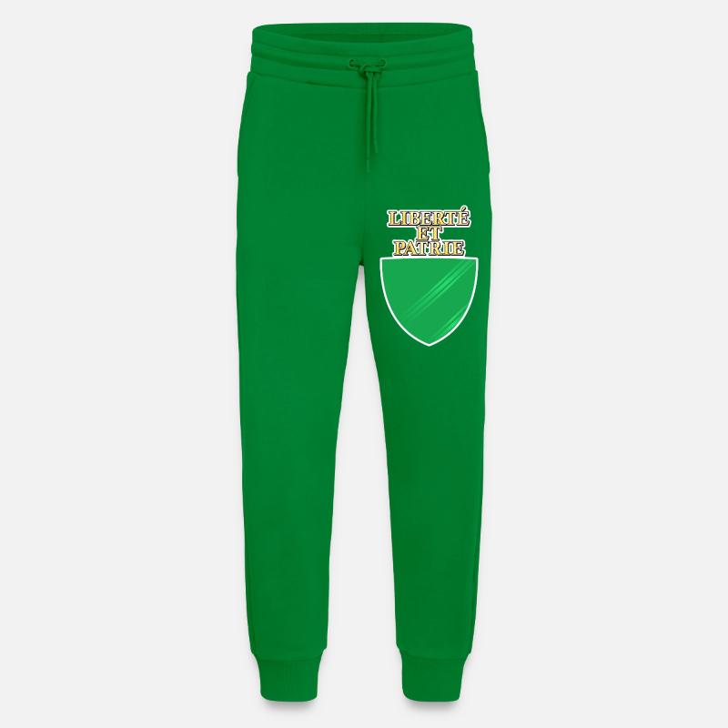 Drapeau de Vaud - Pantalon de jogging bio décontracté fabriqué en UE - City Green