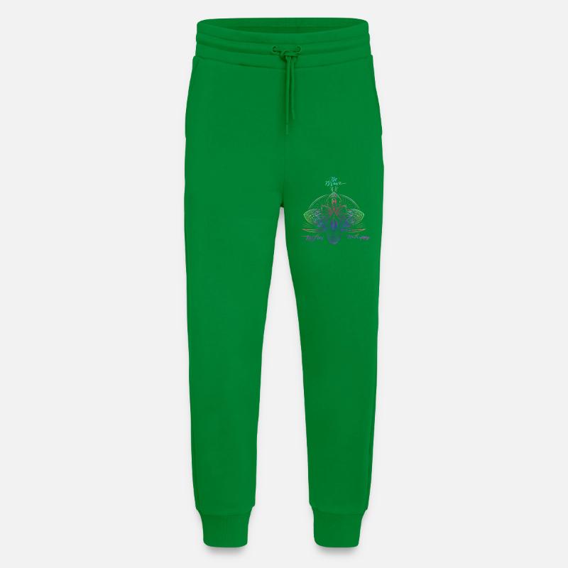 Buntes Sparkle Mandala Muster - Jogginghose - made by SPREAD - City Green