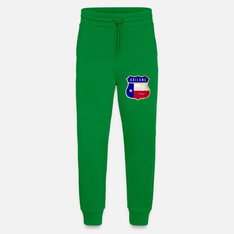 Abilene Texas crest flags design - Jogging Pants - made by SPREAD  - City Green