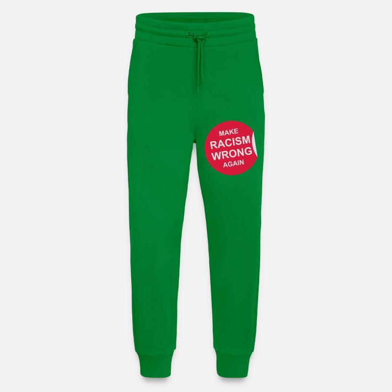 make racism wrong again - Jogging Pants - made by SPREAD  - City Green
