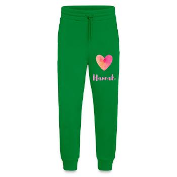 Hannah Rosa Herz Feminines Mädchen Outfit Tee - Jogginghose - made by SPREAD - City Green - Vorne