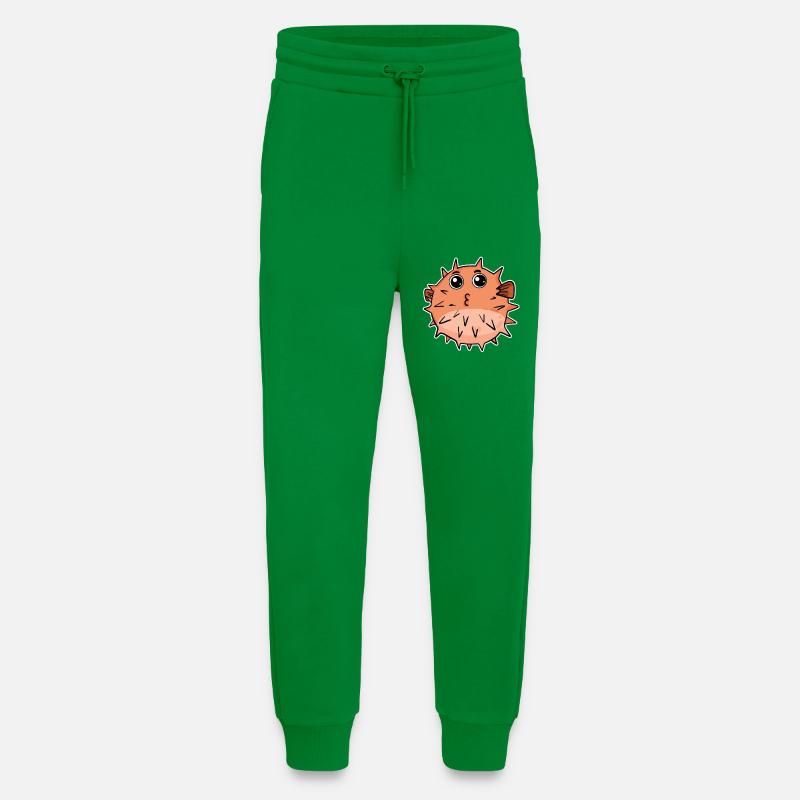 Pufferfish fish - Jogging Pants - made by SPREAD  - City Green