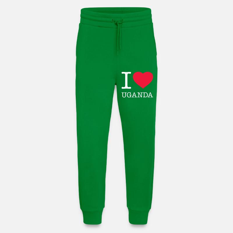 I LOVE UGANDA - Jogginghose - made by SPREAD - City Green