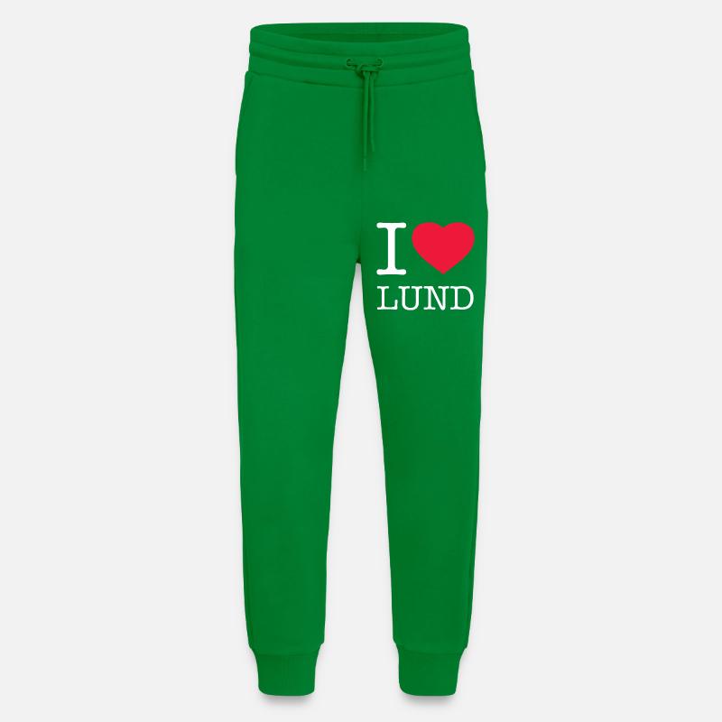 I LOVE LUND - Jogginghose - made by SPREAD - City Green