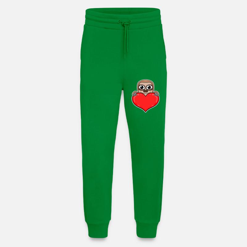 Sloth Heart Romantic - Jogging Pants - made by SPREAD  - City Green