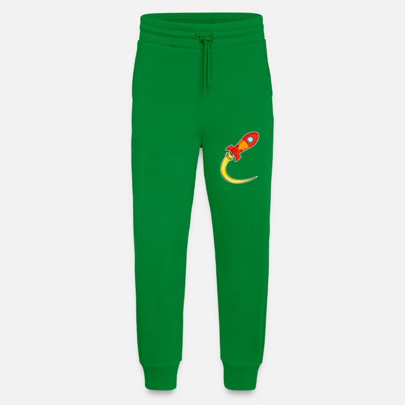 Rocket Motif - Jogging Pants - made by SPREAD  - City Green