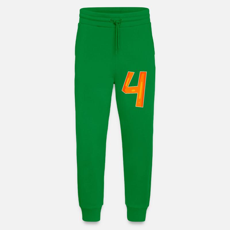 4 oranges - Pantalon de jogging bio décontracté fabriqué en UE - City Green