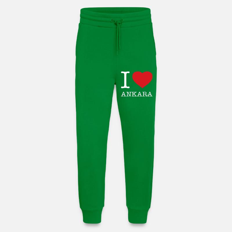 J’ADORE ANKARA - Pantalon de jogging bio décontracté fabriqué en UE - City Green