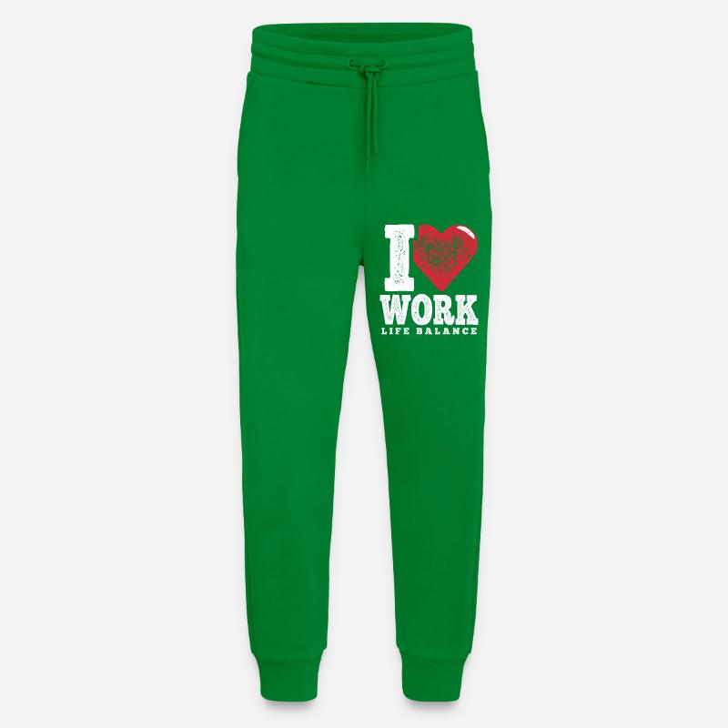 I Love Work-Life-Balance - Jogginghose - made by SPREAD - City Green