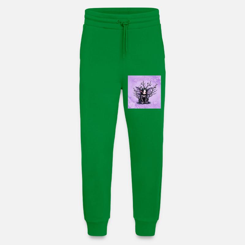 Vampir Fee Mädchen auf dunklem Baum - Jogginghose - made by SPREAD - City Green