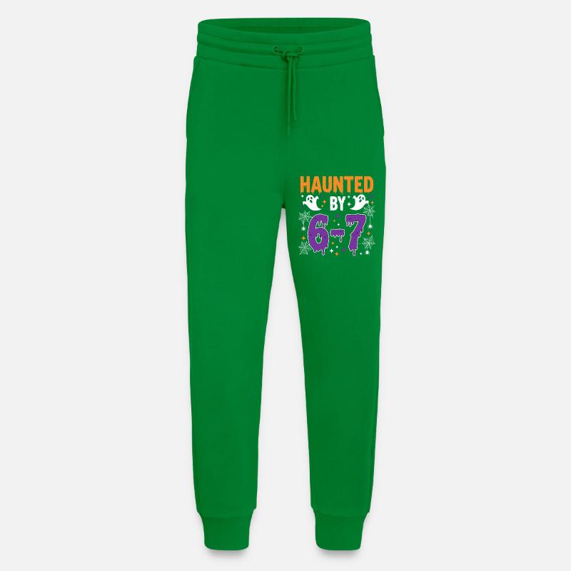 Haunted by 67 Funny Meme - Jogging Pants - made by SPREAD  - City Green