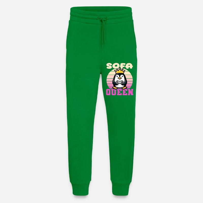 Sofa Queen - pinguin gaming - Jogginghose - made by SPREAD - City Green