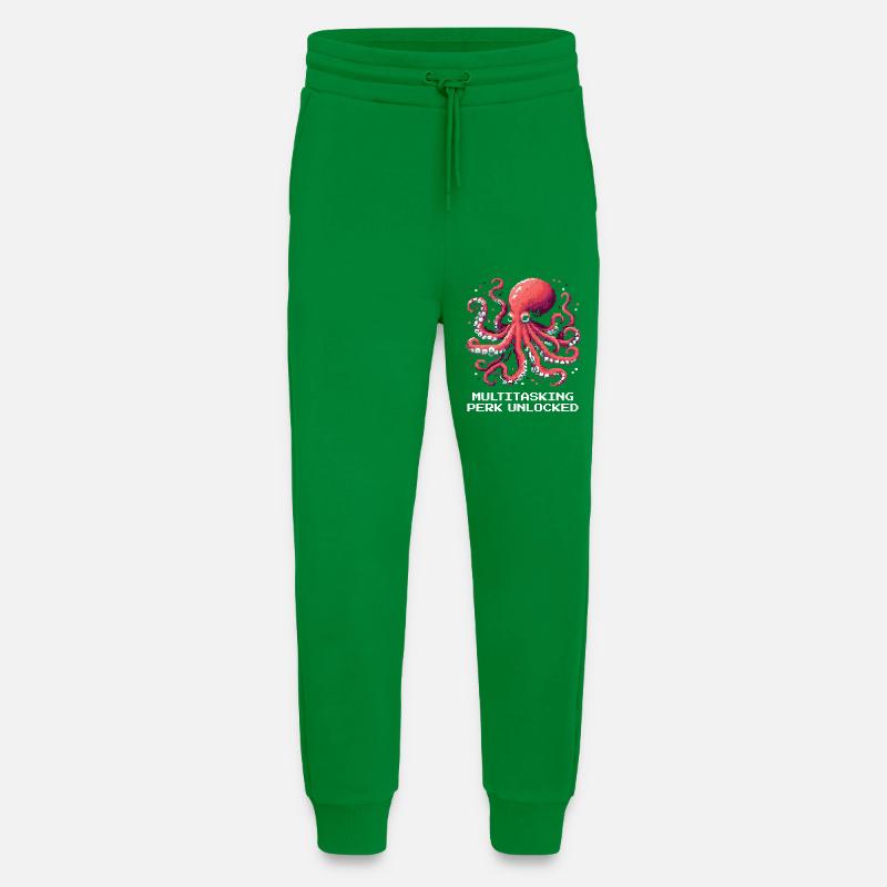 Multitasking Ability Unlocked | Octopus - Jogging Pants - made by SPREAD  - City Green