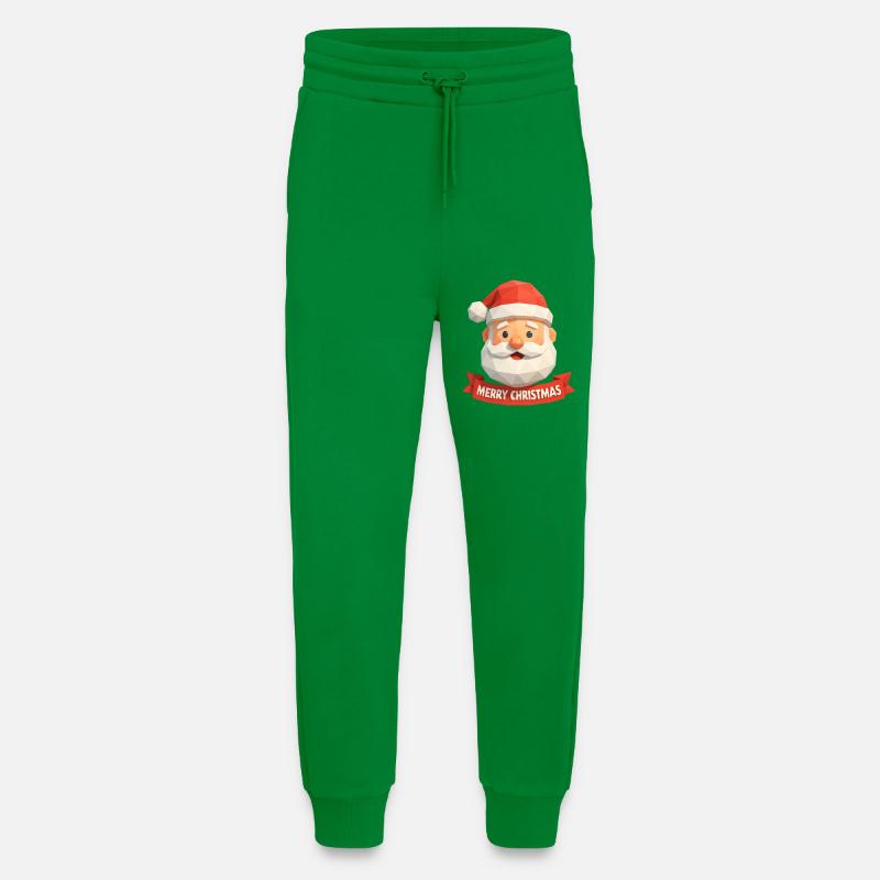 Weihnachtsmann Polygon Design – Merry Christmas - Jogginghose - made by SPREAD - City Green