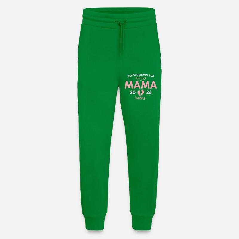 Mutter 2026 Schwangerschaftsankündigung Mama - Jogginghose - made by SPREAD - City Green