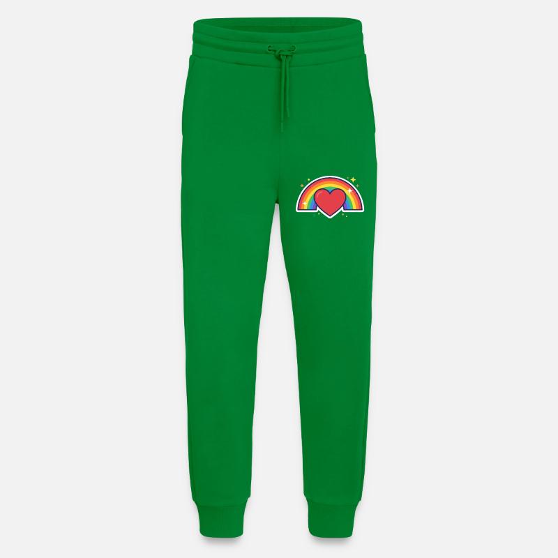 Herz, Regenbogen, Stolz, Liebe - Jogginghose - made by SPREAD - City Green