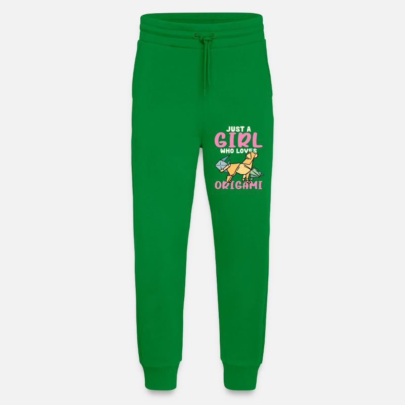 Nur ein Mädchen liebt Origami - Jogginghose - made by SPREAD - City Green