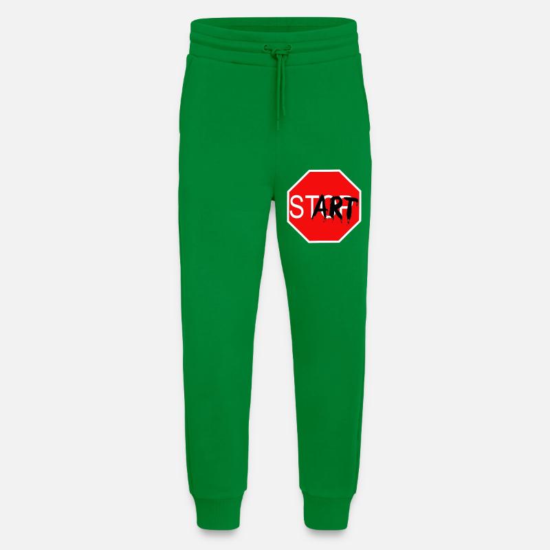 Start Sign Graffiti Stop Sign - Jogging Pants - made by SPREAD - City Green