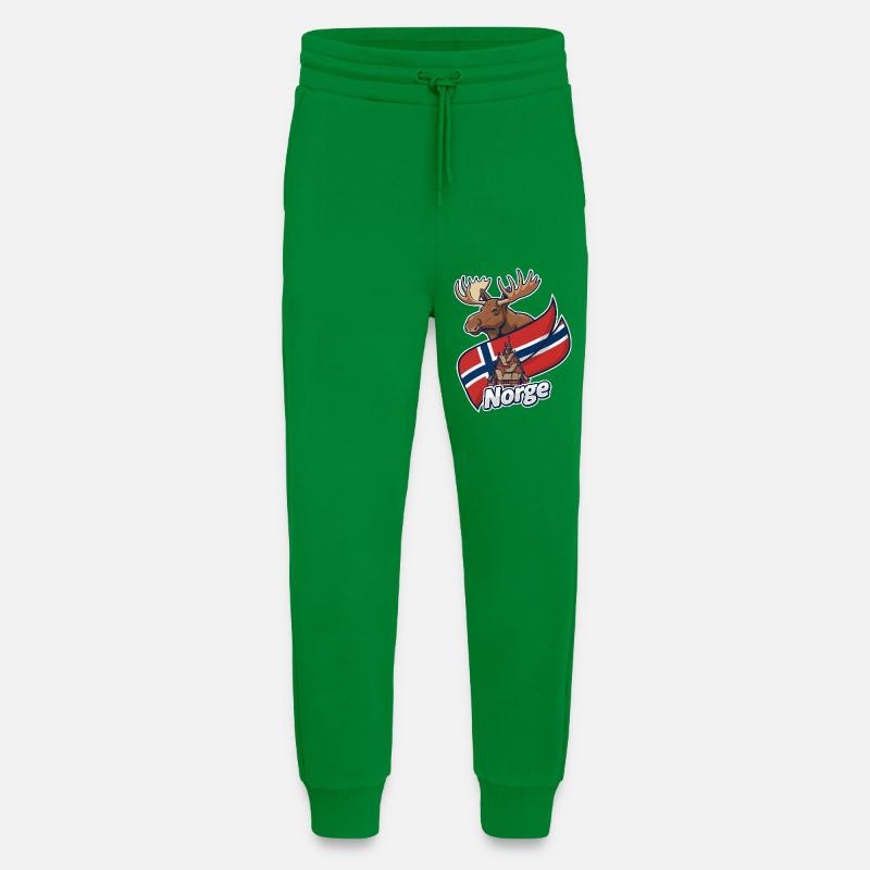 Norwegischer Elch und Kirchenflagge - Jogginghose - made by SPREAD - City Green