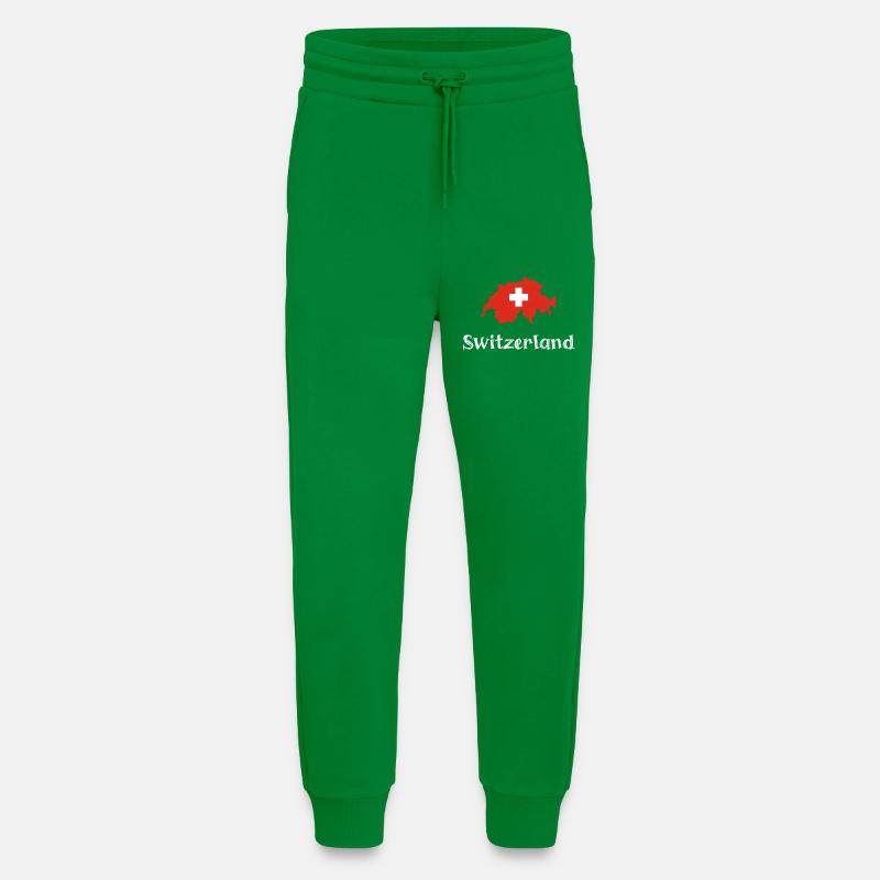 Switzlerland (White Text) - Jogginghose - made by SPREAD - City Green